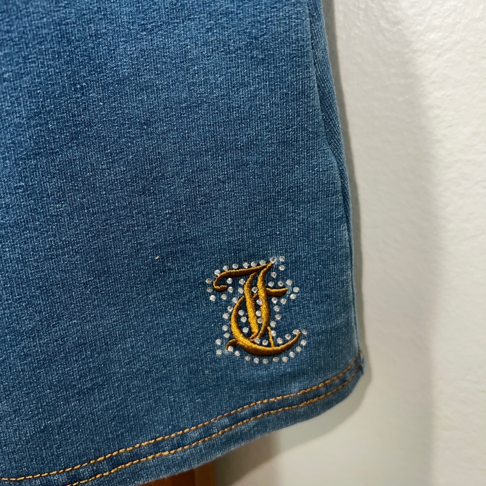 Juicy Couture Faux Denim Tube Top and Skirt Set - Picture 6 of 7